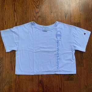 Champion light blue tee size small